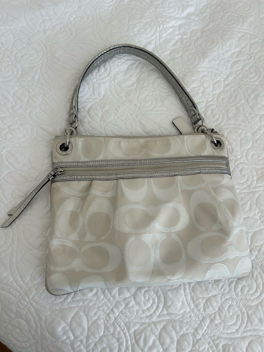 Coach EUC Crossbody Fabric Bag